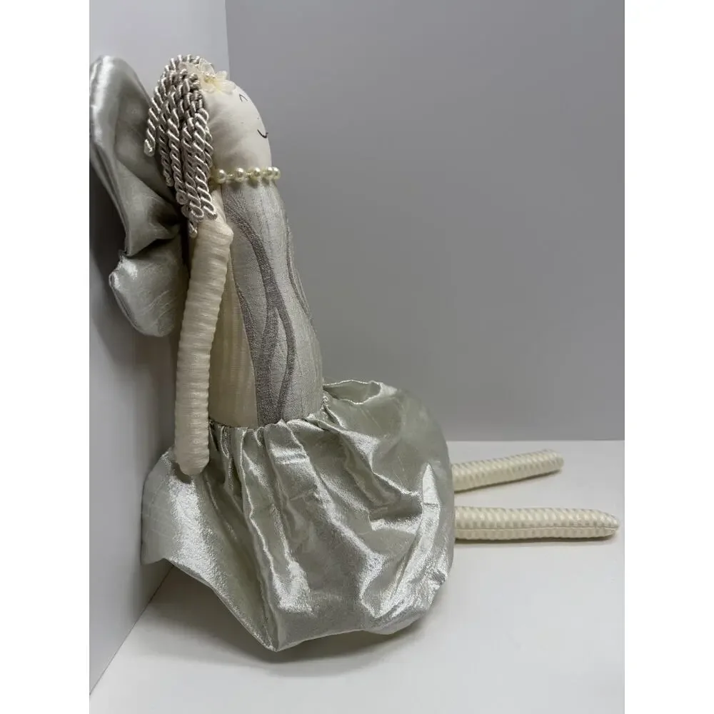 Woof & Poof Angel Doll (2014) – Metallic Skirt & Wings, Cloth Doll with Logo